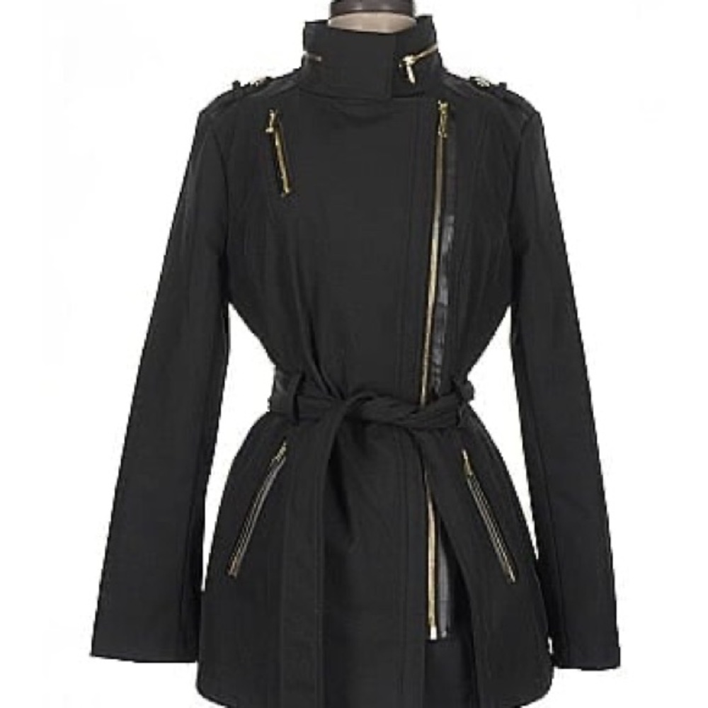 MICHAEL Michael Kors Black Trench Coat